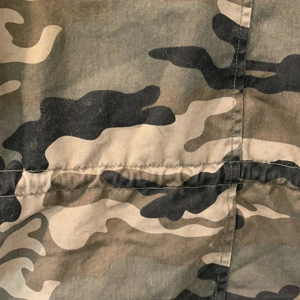 Ci Sono Camo Camouflage Military Utility Style Jacket Fleece Lining Medium - Picture 8 of 12